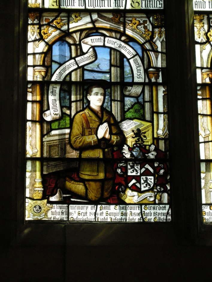Stained glass window at Holy Trinity Church, Prince Consort Road, Kensington